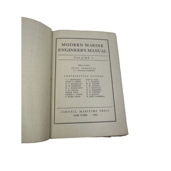 Modern Marine Engineers Manual Volume I 1941 Osbourne Boats - Picture 9 of 15